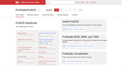 Desktop Screenshot of docs.fortinet.com