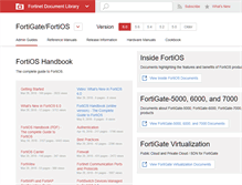 Tablet Screenshot of docs.fortinet.com