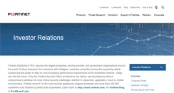 Desktop Screenshot of investor.fortinet.com